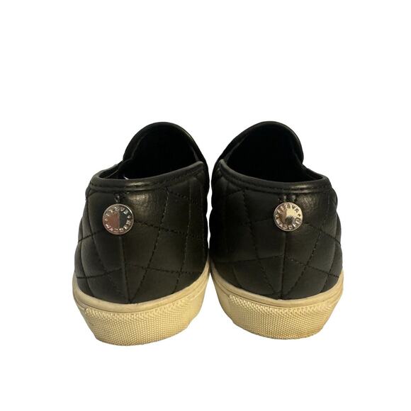 Steve Madden Black Quilted Sneakers Size 7 Slip On Fabric Shoes ECNTRCQT - Picture 7 of 10